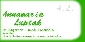 annamaria luptak business card