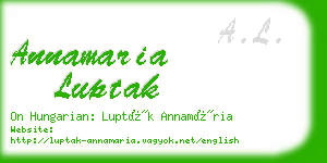 annamaria luptak business card